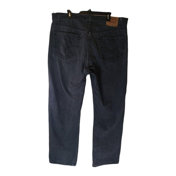 Vintage Levis 505 Jeans Mens 42X34 Black Straight Leg Regular Fit USA - Picture 2 of 8
